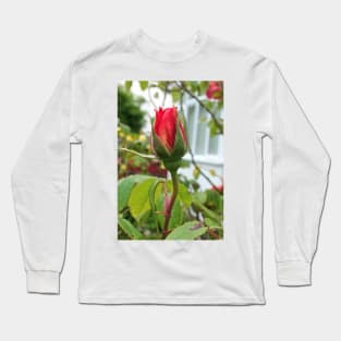 red rosebud Long Sleeve T-Shirt